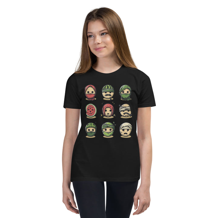 Youth Short Sleeve T-Shirt | Palestine Emoji