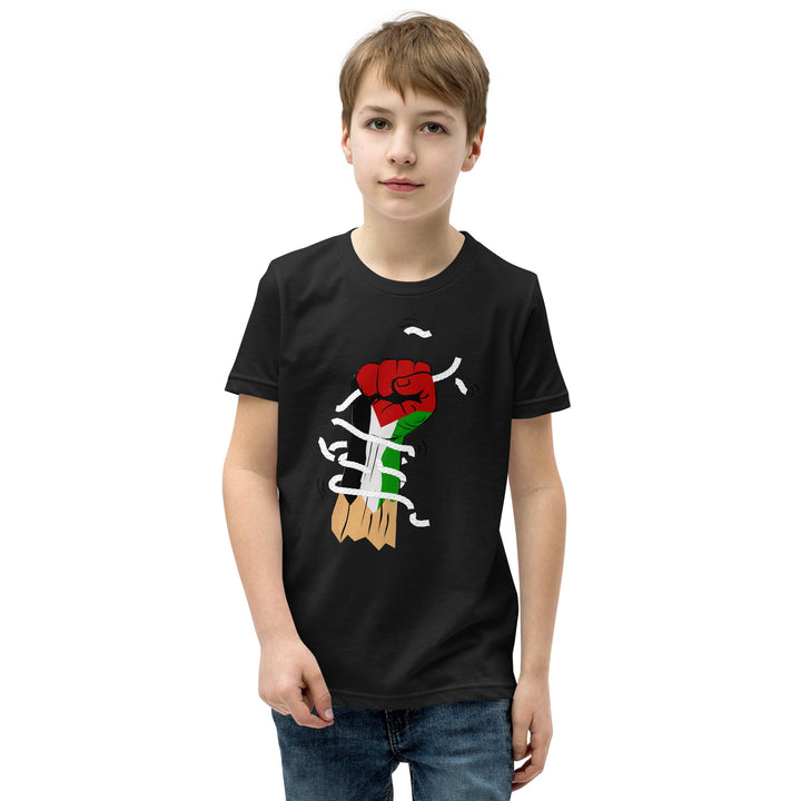 Youth Short Sleeve T-Shirt | Palestine Hand