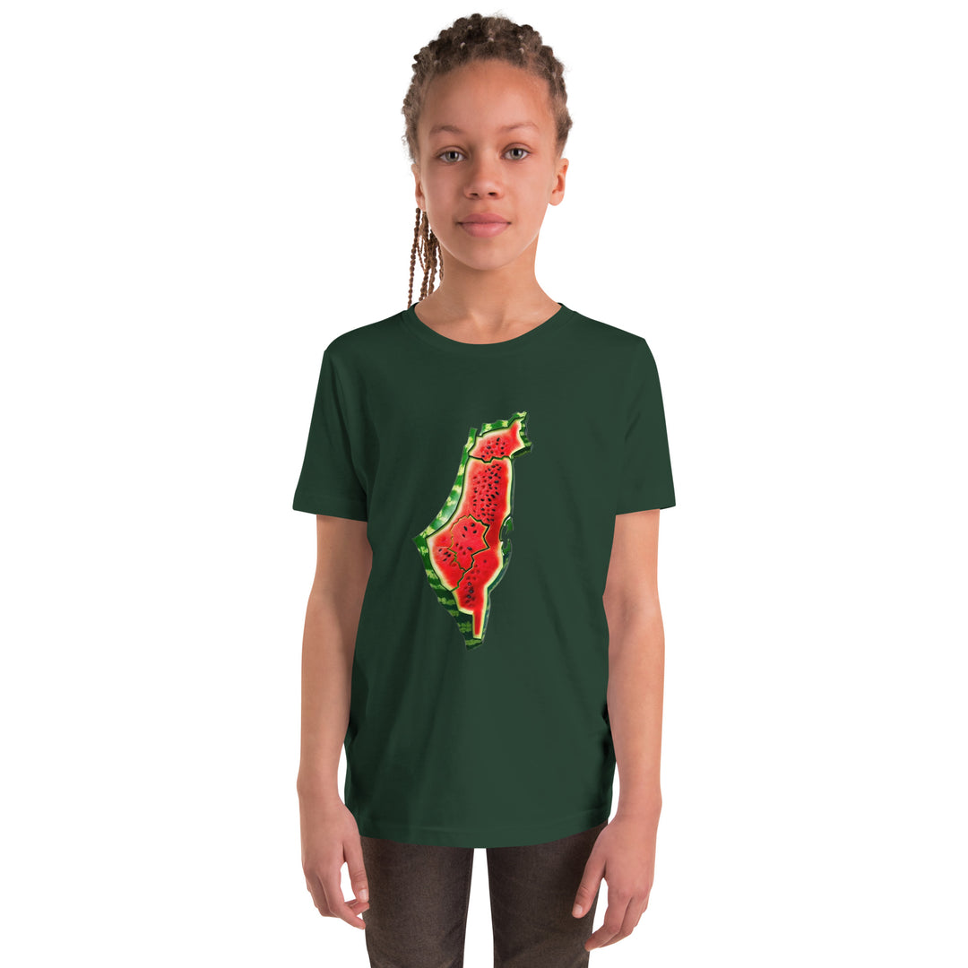 Youth Short Sleeve T-Shirt | Palestine Watermelon