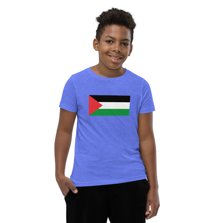 Youth Short Sleeve T-Shirt | Palestine Flag