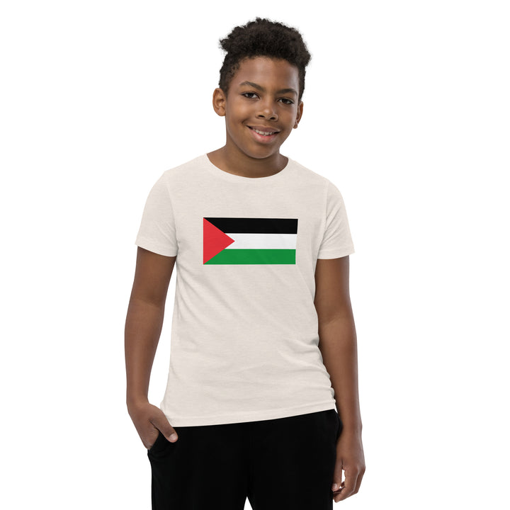 Youth Short Sleeve T-Shirt | Palestine Flag