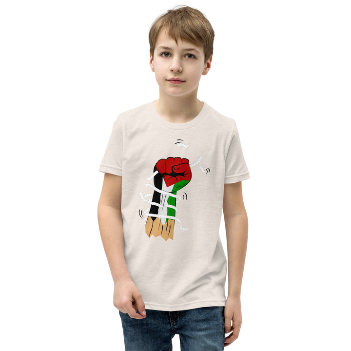 Youth Short Sleeve T-Shirt | Palestine Hand