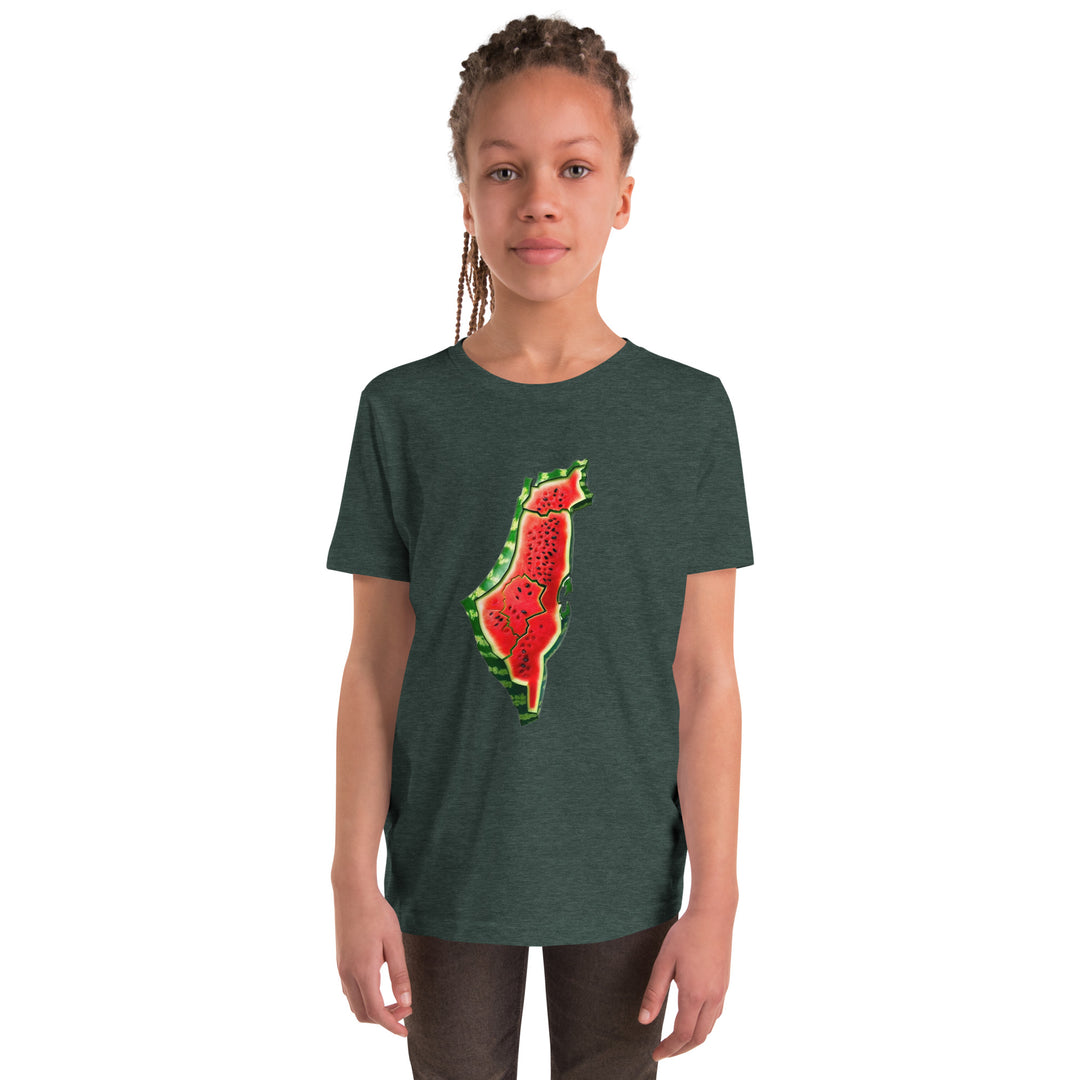 Youth Short Sleeve T-Shirt | Palestine Watermelon