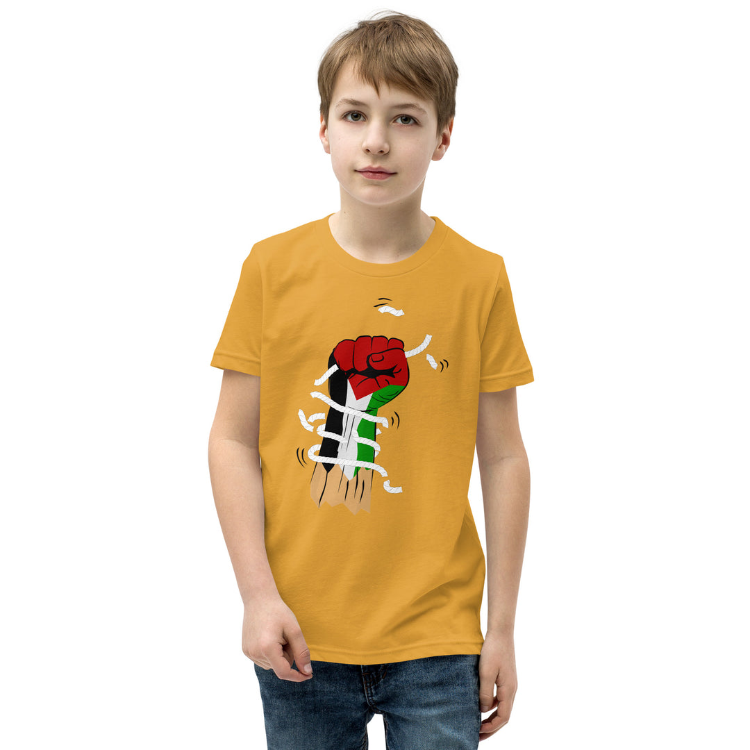 Youth Short Sleeve T-Shirt | Palestine Hand