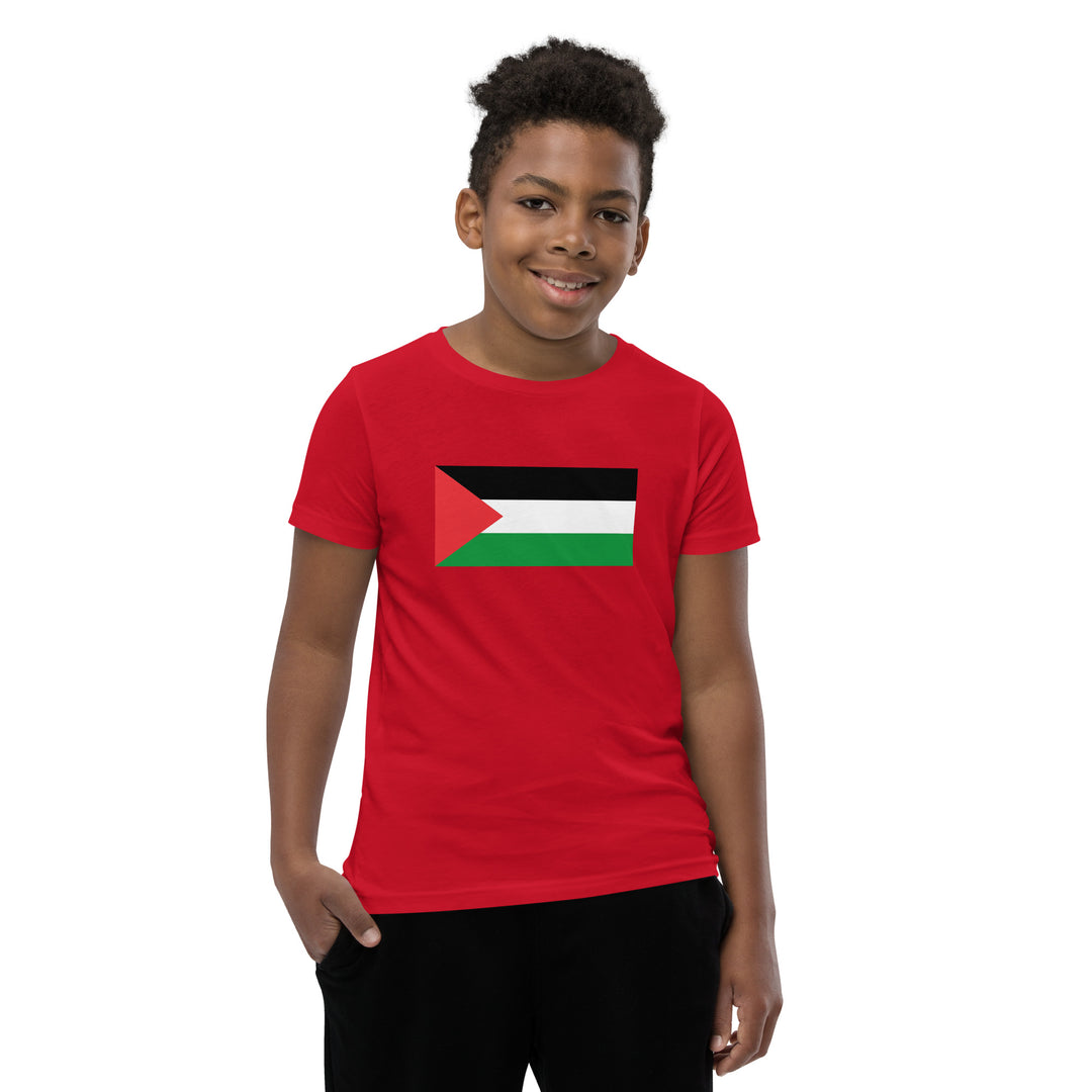 Youth Short Sleeve T-Shirt | Palestine Flag