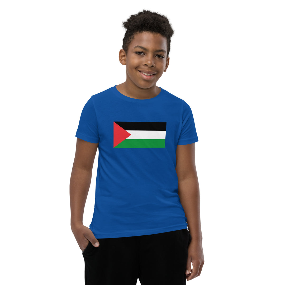 Youth Short Sleeve T-Shirt | Palestine Flag