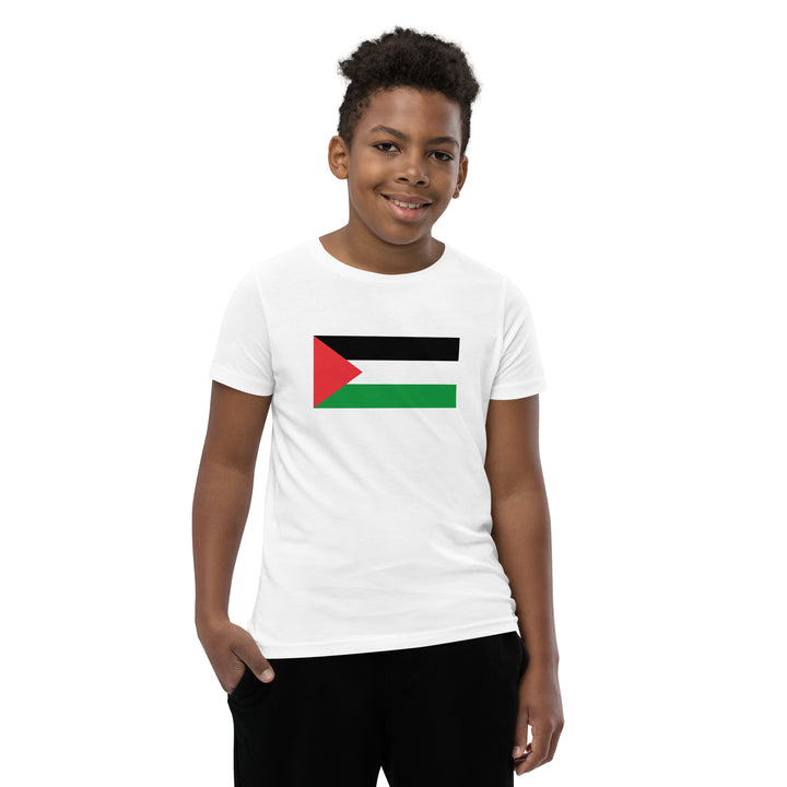 Youth Short Sleeve T-Shirt | Palestine Flag