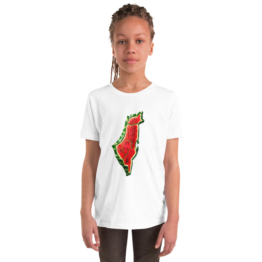 Youth Short Sleeve T-Shirt | Palestine Watermelon