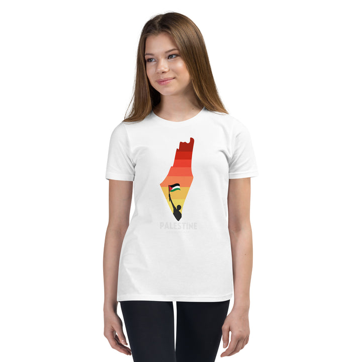 Youth Short Sleeve T-Shirt | Palestine Map