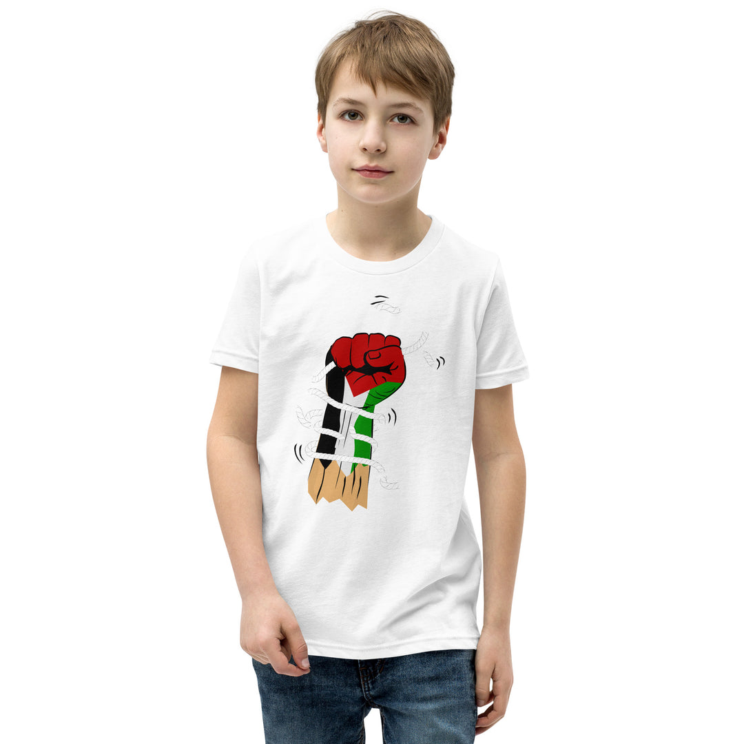 Youth Short Sleeve T-Shirt | Palestine Hand